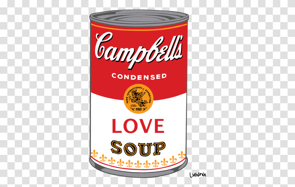 Soup Can Print Love Soup, Tin, Aluminium, Spray Can, Bottle Transparent Png