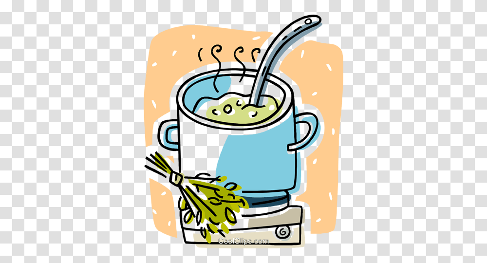 Soup Cooking On A Stove Royalty Free Vector Clip Art Illustration, Coffee Cup, Tin, Beverage, Drink Transparent Png