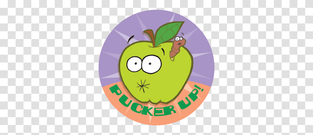 Sour Apple Dr Stinky Scratch Nsniff Stickers Green Cartoon Sour Apple, Plant, Fruit, Food, Text Transparent Png