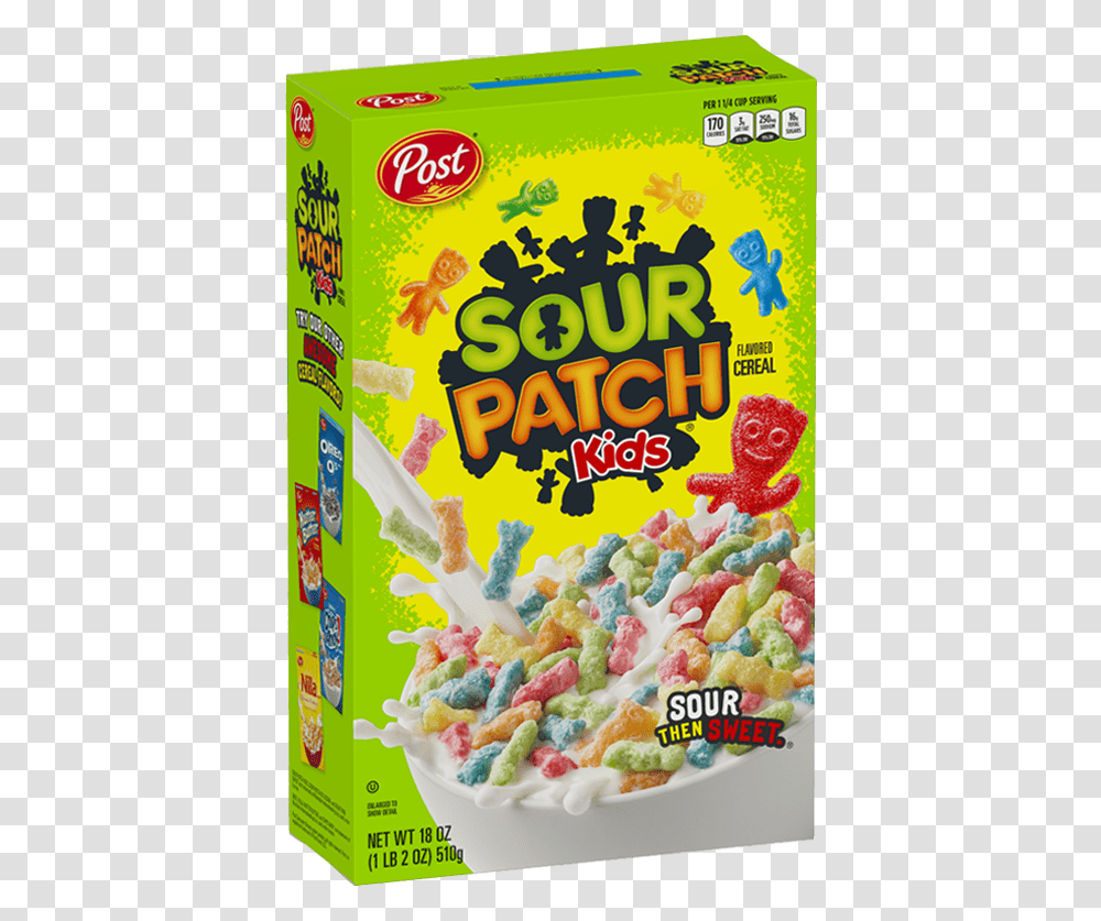Sour Patch Kids Cereal, Snack, Food, Popcorn Transparent Png