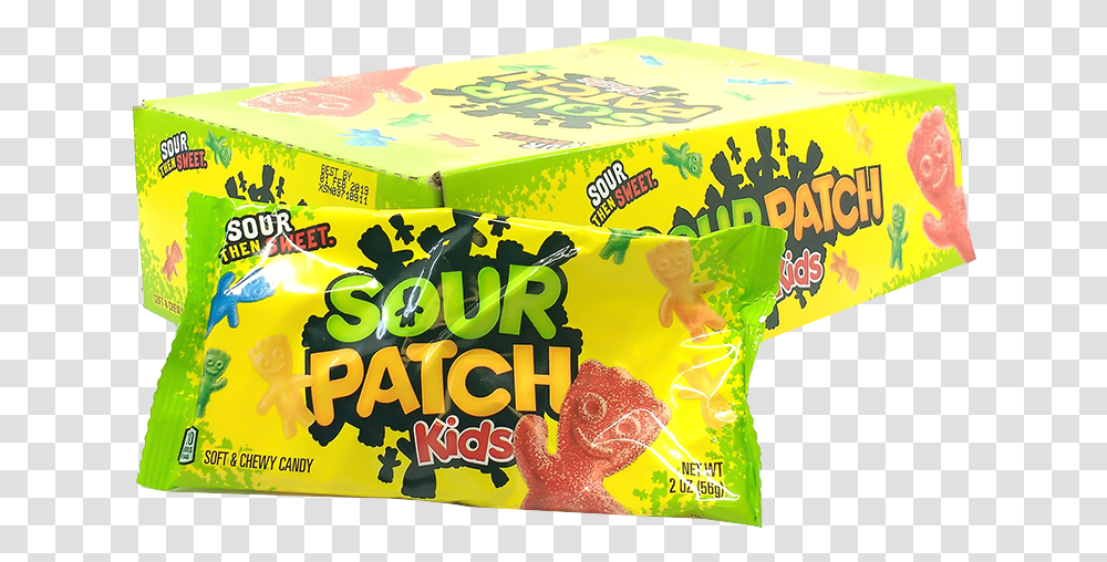 Sour Patch Kids Download Sour Patch Kids, Food, Box, Carton, Cardboard Transparent Png