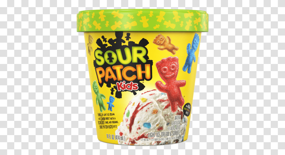 Sour Patch Kids Light Ice Cream & Sorbet Sour Patch Kids, Dessert, Food, Creme, Yogurt Transparent Png