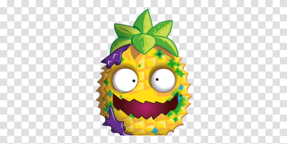 Sour Pineapple The Grossery Gang Wikia Fandom Moldy Pineapple, Plant, Fruit, Food, Birthday Cake Transparent Png