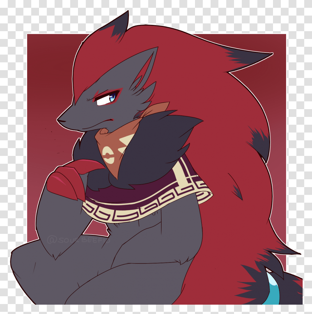 Sourbeefio Male Zoroark Oc, Batman, Person, Human, Graphics Transparent Png