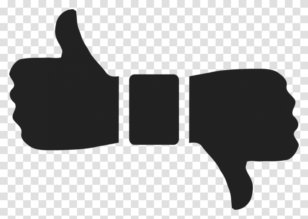 Source Pixabay Com Youtube Thumbs Up Down Clipart Thumbs Up And Down, Silhouette, Cushion, Goggles, Accessories Transparent Png