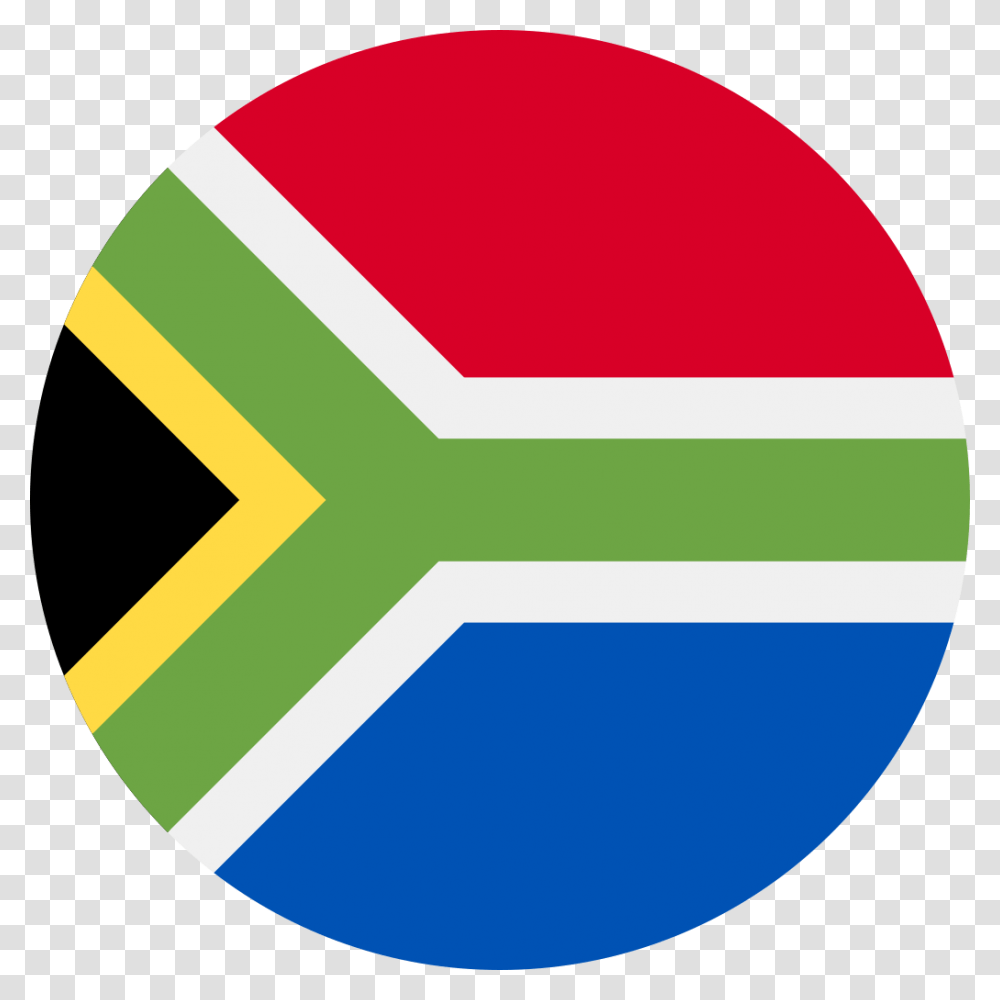 South Africa Flag Icon Round South Africa Flag Round, Label, Logo Transparent Png