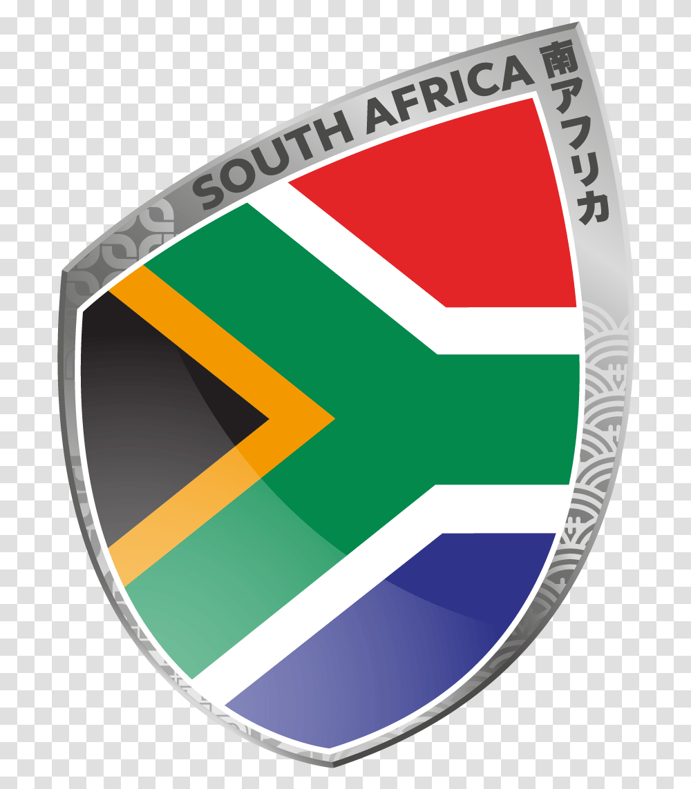 South Africa Flag Rugby World Cup 2019 Wales Flag, Armor, Shield Transparent Png
