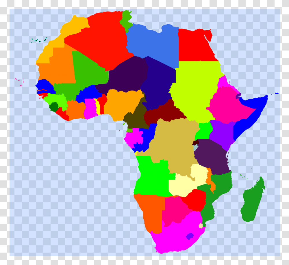 South Africa Forex Restrictions Nigeria Map Vector Color Blank Map Of Africa, Diagram, Plot, Atlas Transparent Png