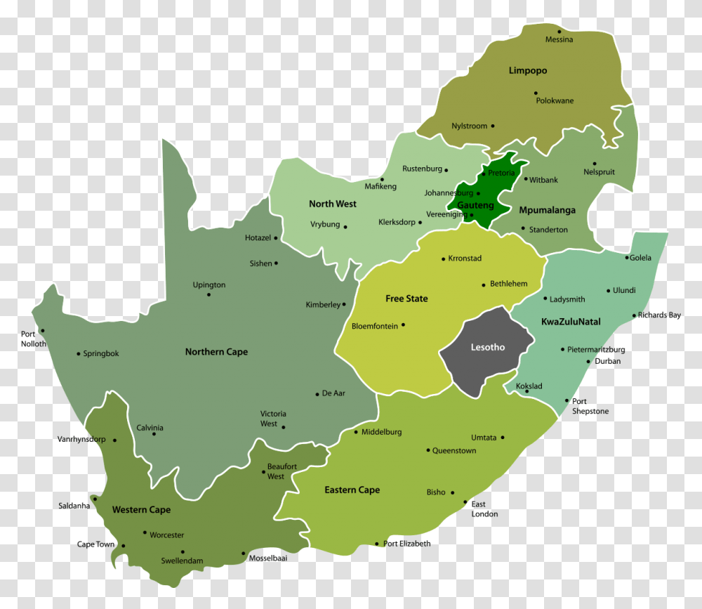South Africa Map High Resolution Map Of South Africa Provinces, Diagram, Plot, Atlas, Vegetation Transparent Png