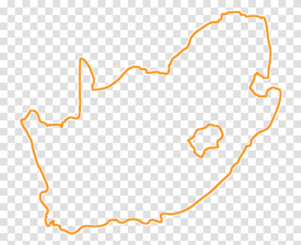 South Africa Map, Stencil Transparent Png