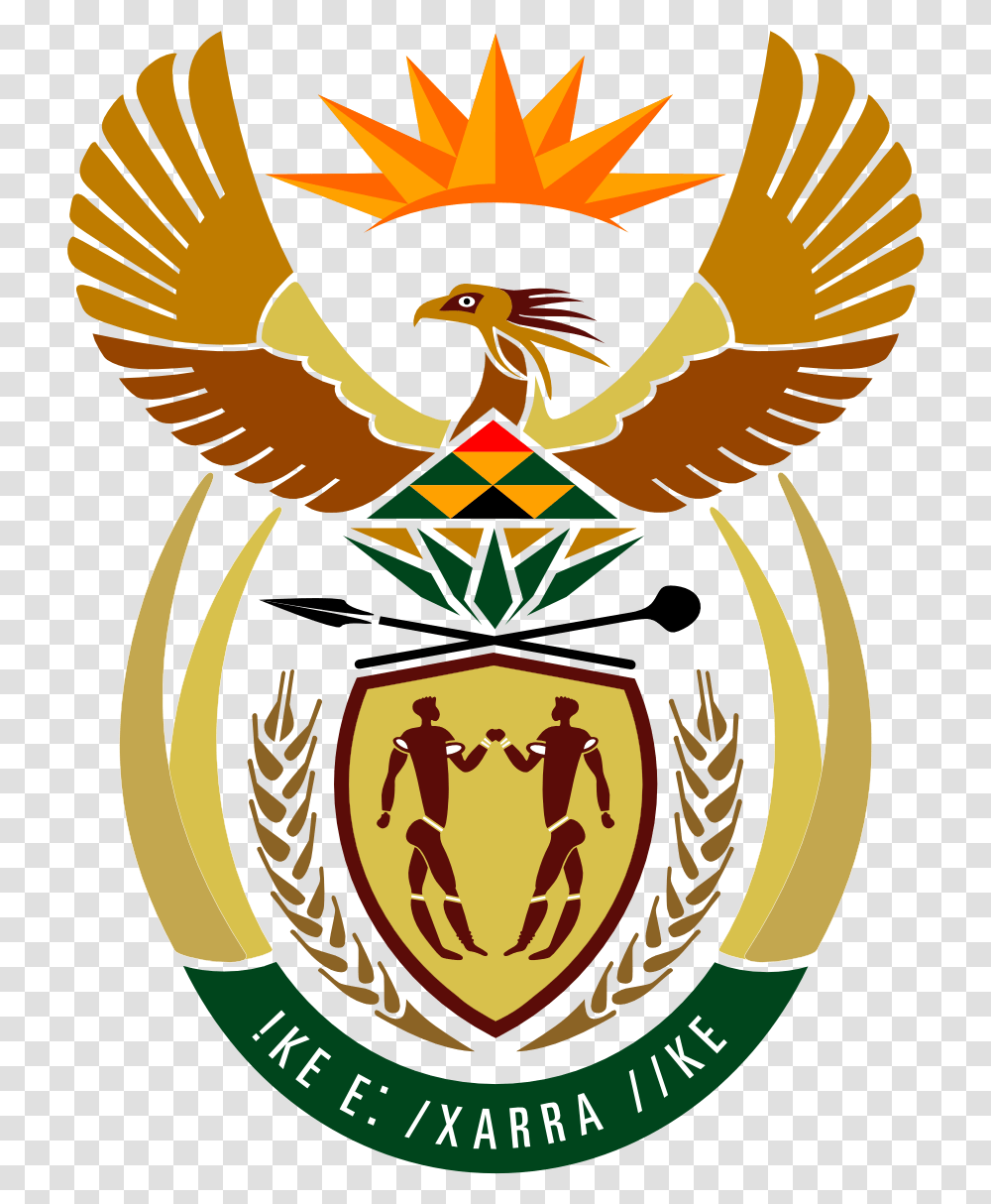 South African Coat Of Arms, Emblem Transparent Png