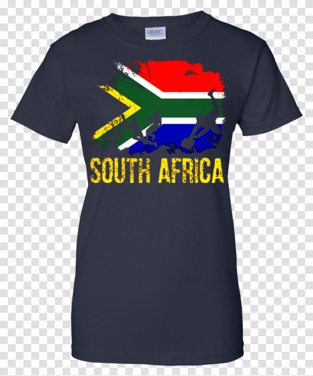 South African Flag Rugby Players T Shirt T Shirt, Apparel, T-Shirt, Sleeve Transparent Png