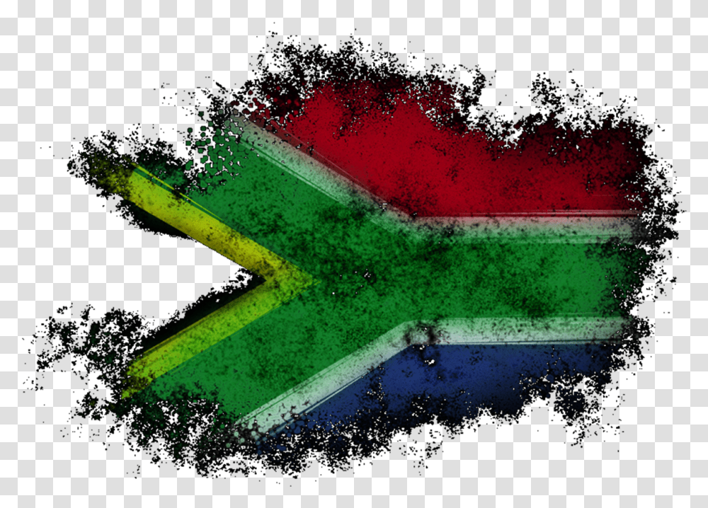 South African Flag, Triangle, Star Symbol, Light Transparent Png