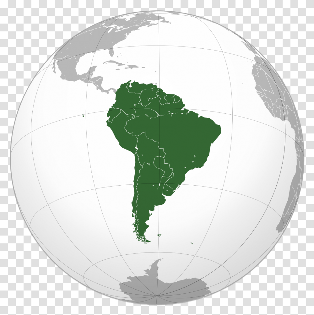 South America Continent On Globe, Soccer Ball, Football, Team Sport, Sports Transparent Png