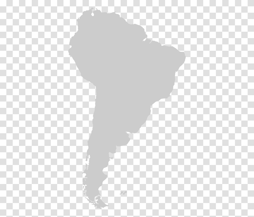 South America Map Image South America Grey, Silhouette, Nature, Person, Outdoors Transparent Png