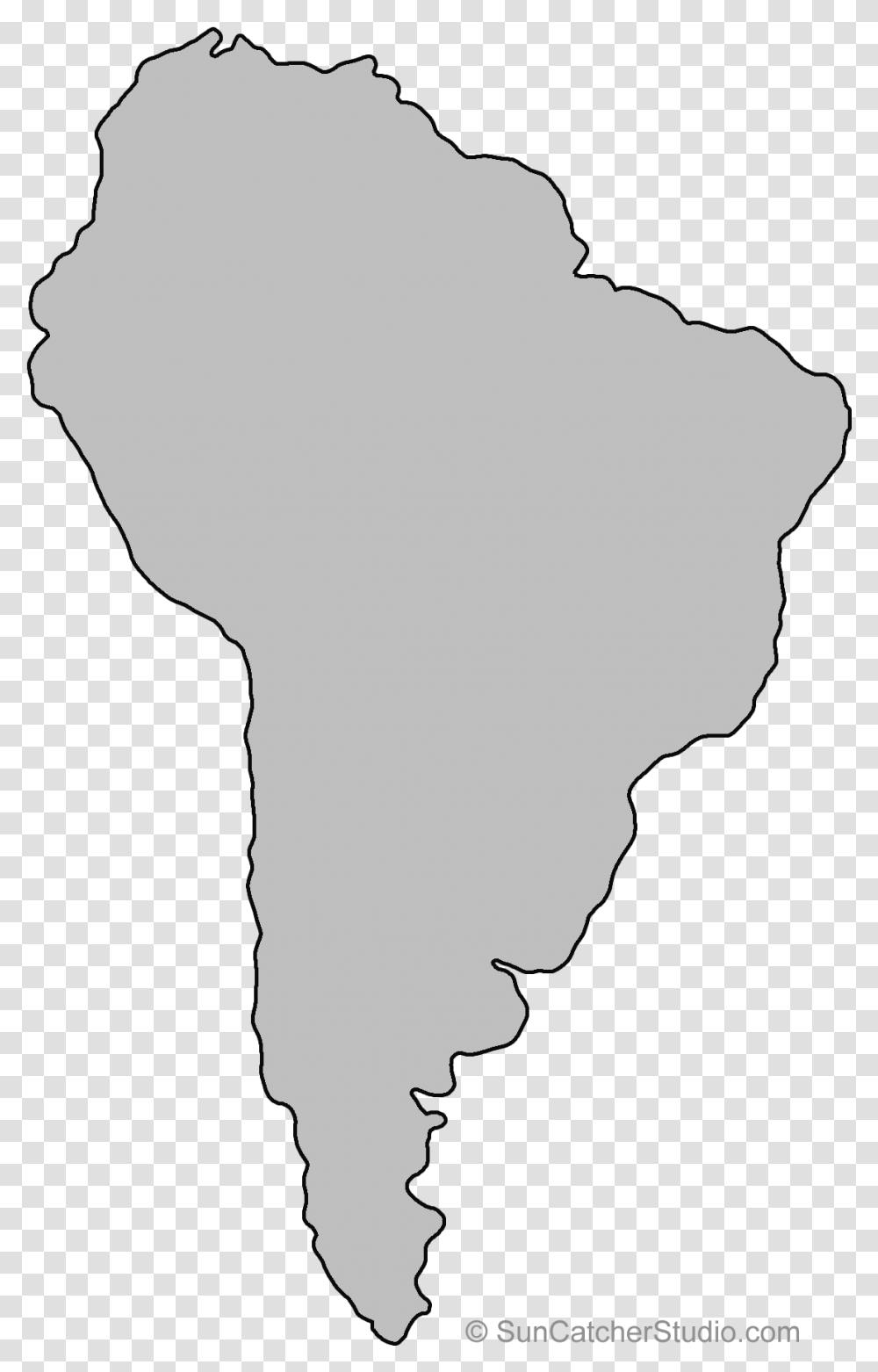 South America Outline, Silhouette, Person, Human, Light Transparent Png