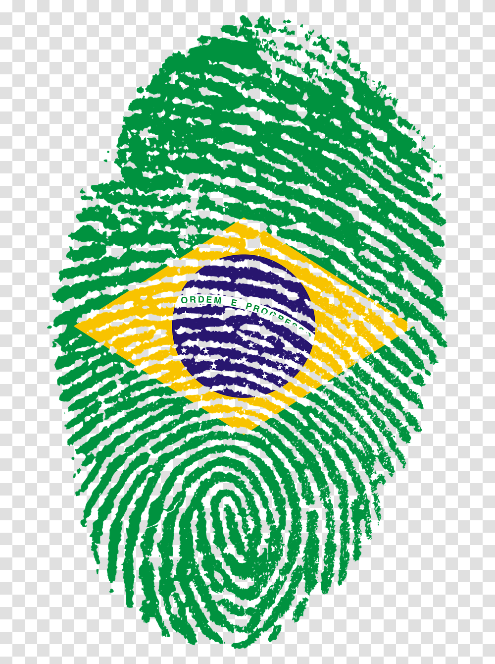 South America Visa Brazil Passport Stamp Brazil Flag Fingerprint, Rug, Logo Transparent Png
