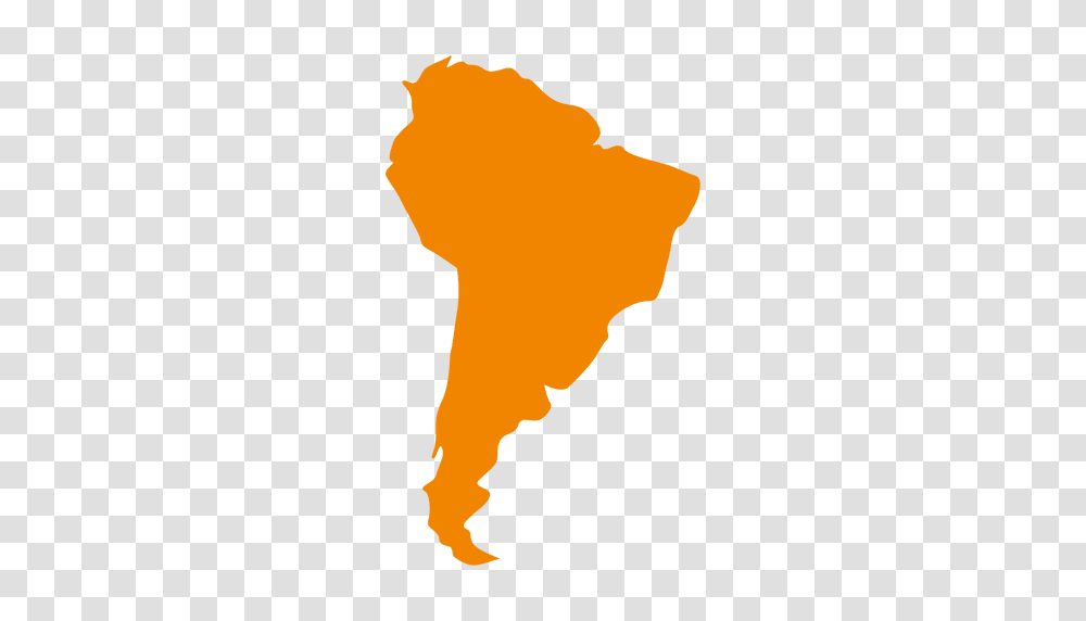 South American Continental Map, Silhouette, Plot, Outdoors, Diagram Transparent Png