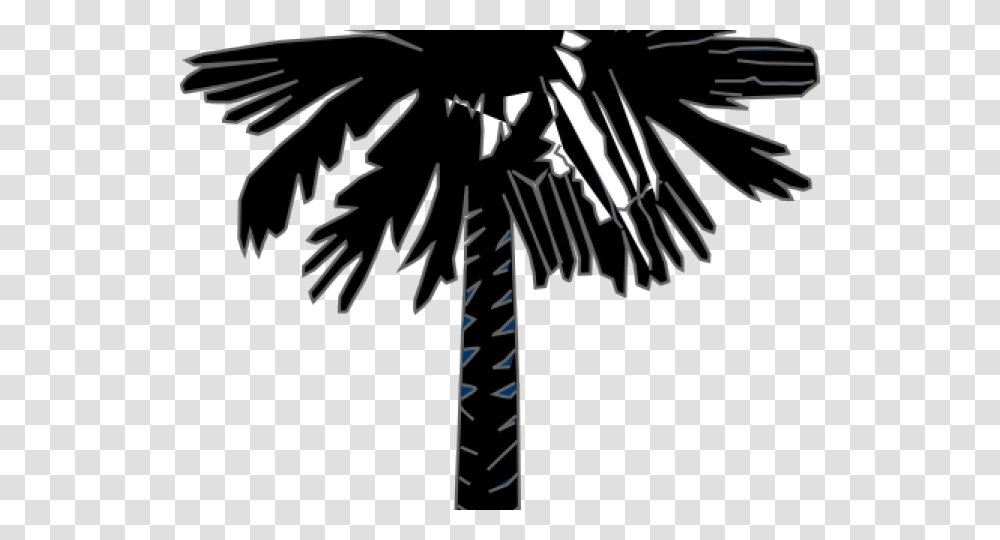 South Carolina Outline Clipart South Carolina Flag Palm Tree, Emblem, Plant, Architecture Transparent Png