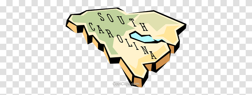 South Carolina State Map Royalty Free Vector Clip Art Illustration, Tabletop, Furniture, Pattern, Game Transparent Png