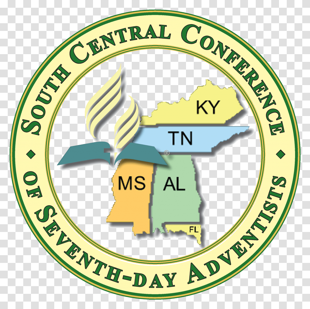 South Central Conferece Of Seventh Emblem, Logo, Symbol, Badge, Text Transparent Png