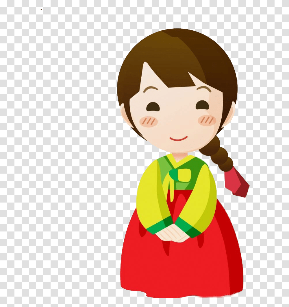 South Korea Cartoon Child Korean Cartoon Characters, Elf, Face, Costume Transparent Png