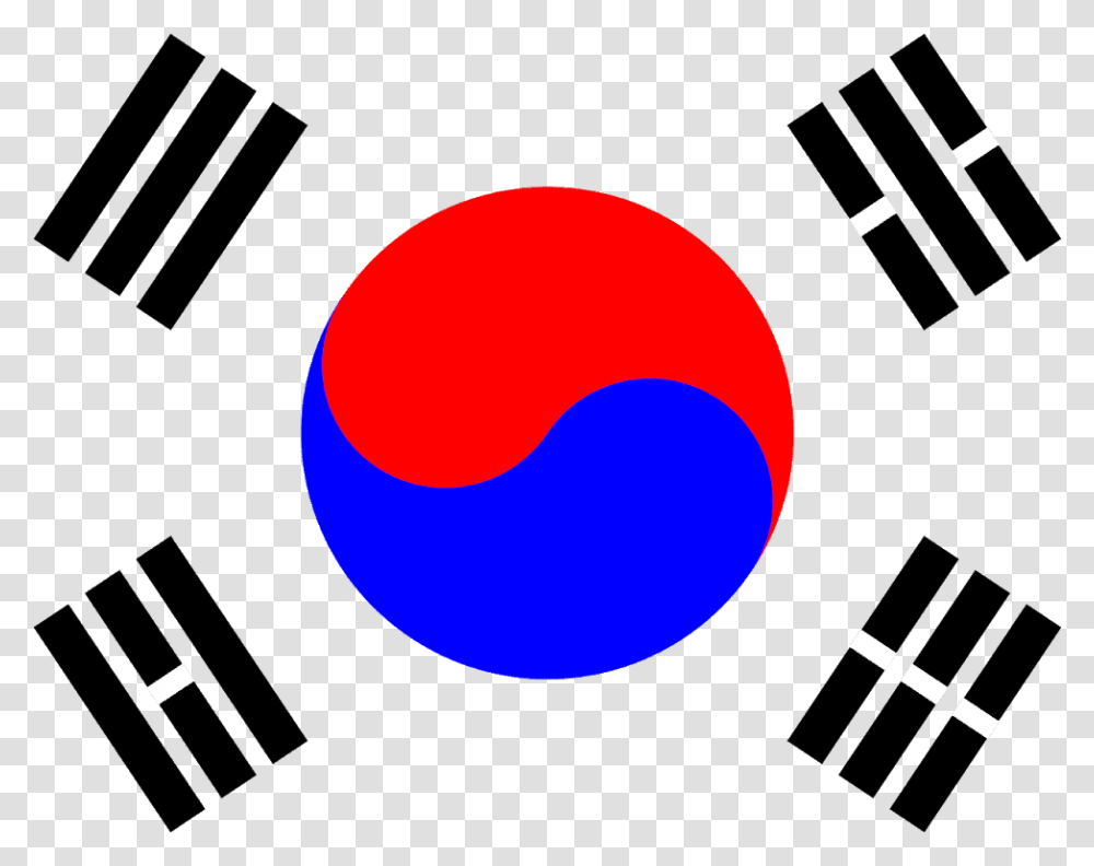 South Korea Flag Flag South Korea Banner, Sphere, Light, Eclipse, Astronomy Transparent Png