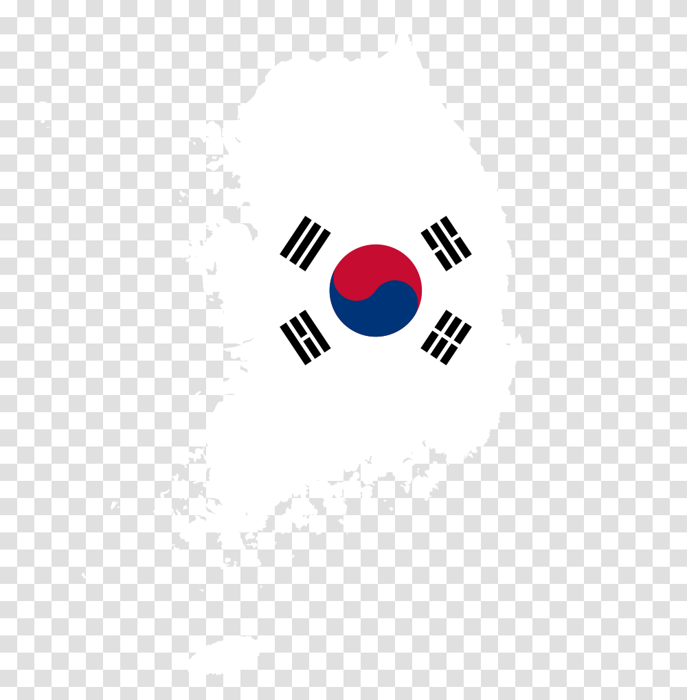 South Korea Map Outline South Korea Flag, Dvd Transparent Png