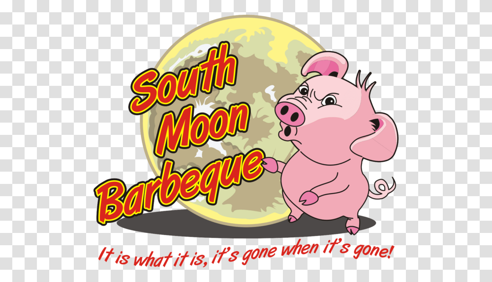 South Moon Bbq Logo, Advertisement, Word, Poster, Dog Transparent Png