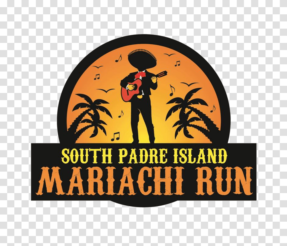 South Padre Island Mariachi Run, Person, Logo, Poster Transparent Png