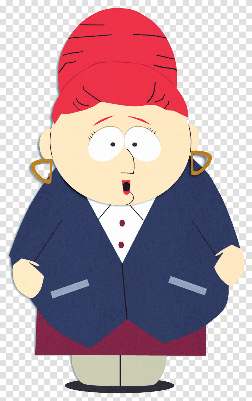 South Park Characters Mum South Park, Clothing, Apparel, Person, Human Transparent Png