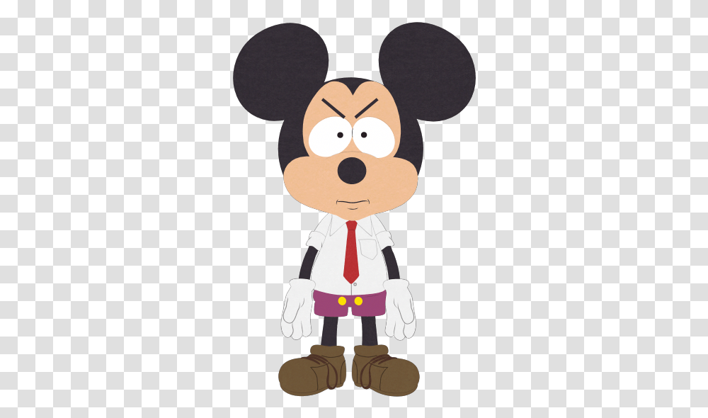 South Park Mickey Mouse, Tie, Face, Photography, Costume Transparent Png