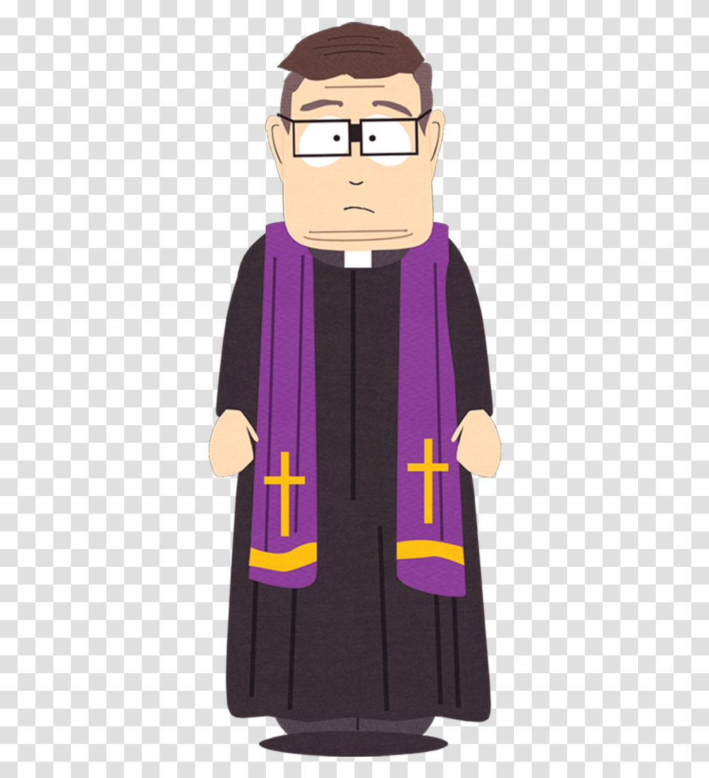 South Park Priest, Cape, Person, Cloak Transparent Png