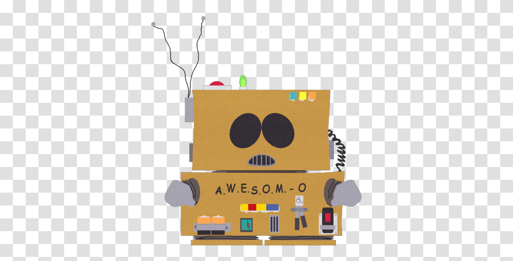 South Park Robot, Cardboard, Box, Carton Transparent Png