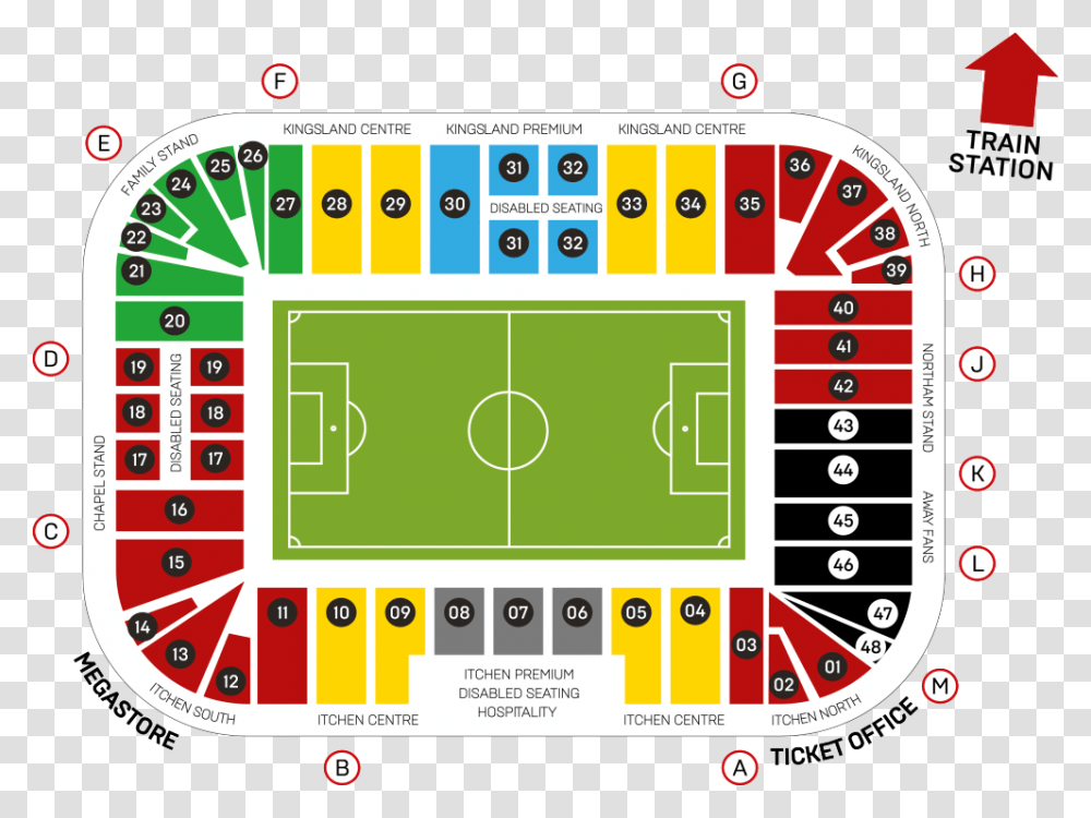 Southampton Fc Seating Plan, Field, Scoreboard, Building, Game Transparent Png