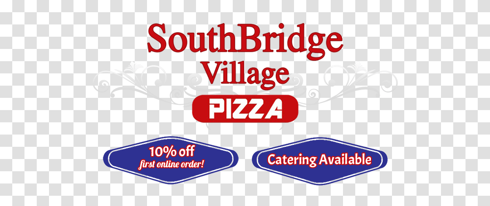Southbridge Village Pizza Family Restaurant Pizza Pasta, Label, Logo Transparent Png