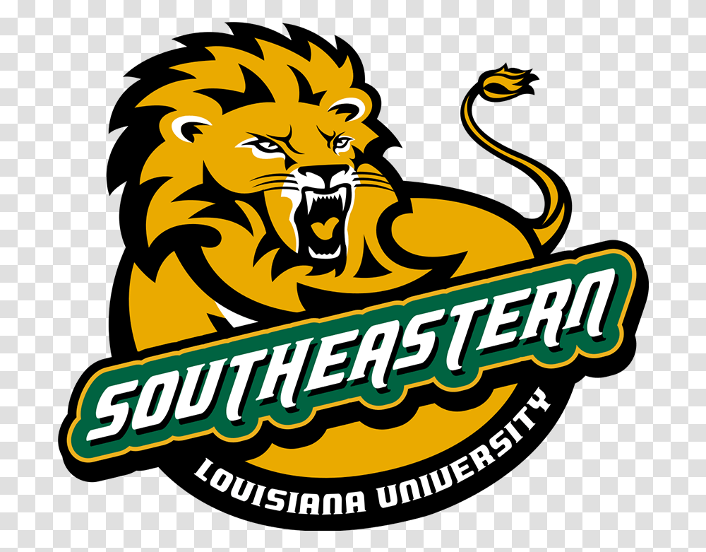 Southeastern Louisiana Lions Logo Evolution History And Southeastern Louisiana University, Dragon, Symbol, Trademark, Poster Transparent Png