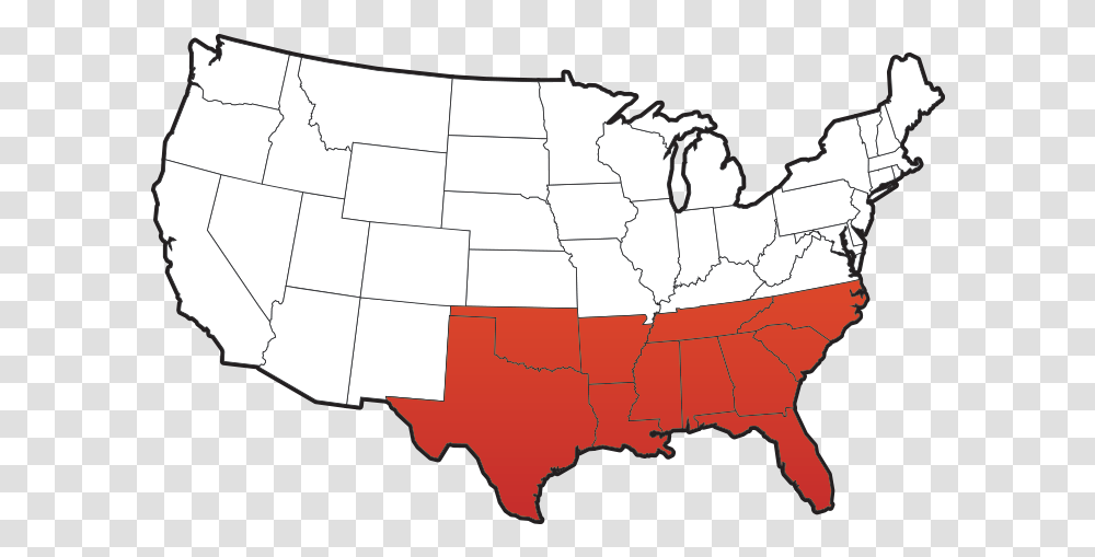 Southern Berry Bushes Region Is Georgia Located In The Us, Map, Diagram, Plot, Atlas Transparent Png