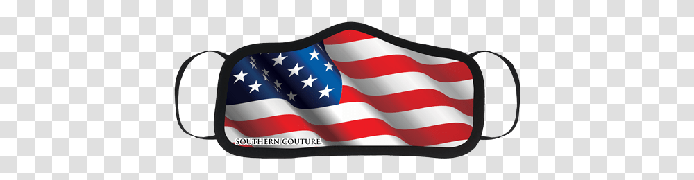 Southern Couture Usa Flag Protective Mask Southern Couture, Symbol, American Flag, Screen, Electronics Transparent Png