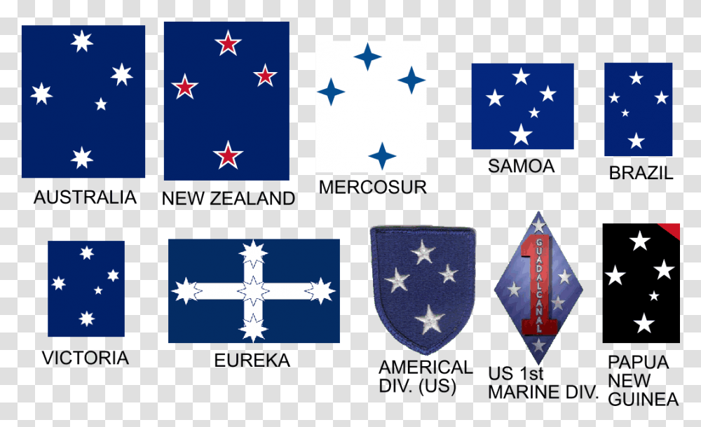 Southern Cross Appearing On A Number Of Flags Southern Cross Brazil Flag, Star Symbol, Bird, Animal Transparent Png