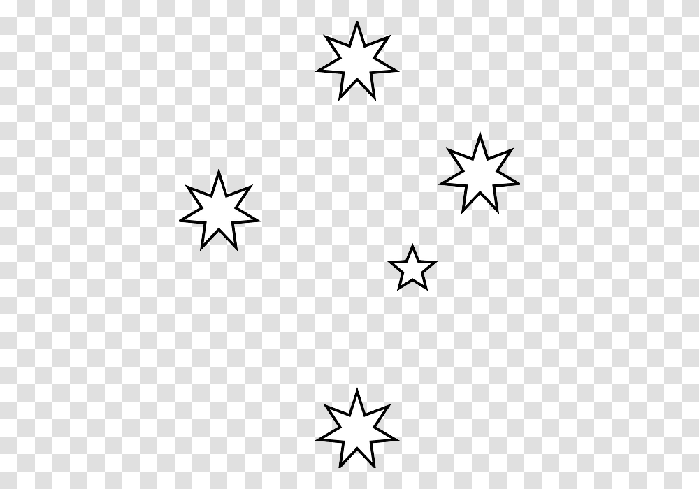 Southern Cross White Stars, Star Symbol Transparent Png