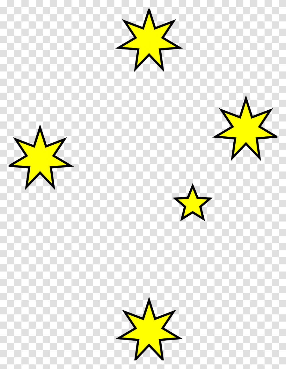 Southern Cross White Stars, Star Symbol Transparent Png