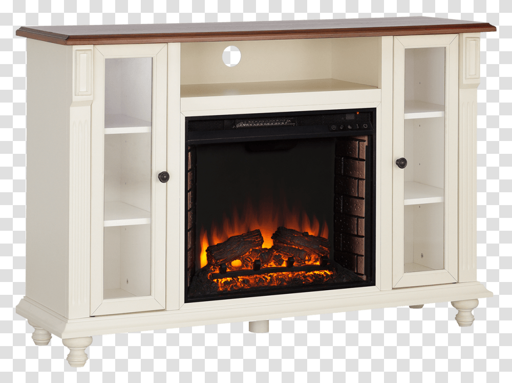 Southern Enterprises Carlinville Electric Fireplace Electric Fireplace Tv Stand, Indoors, Hearth, Furniture, Screen Transparent Png
