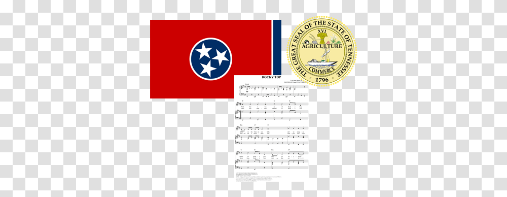 Southern Music States Tennessee Tennessee Three Star, Text, Symbol, Number, Label Transparent Png