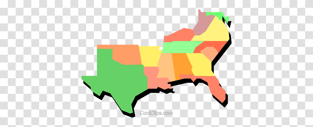 Southern United States Royalty Free Vector Clip Art Illustration, Plot, Map, Diagram, Atlas Transparent Png