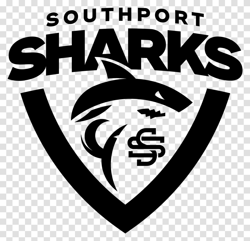 Southport Sharks Logo Emblem, Gray, World Of Warcraft Transparent Png