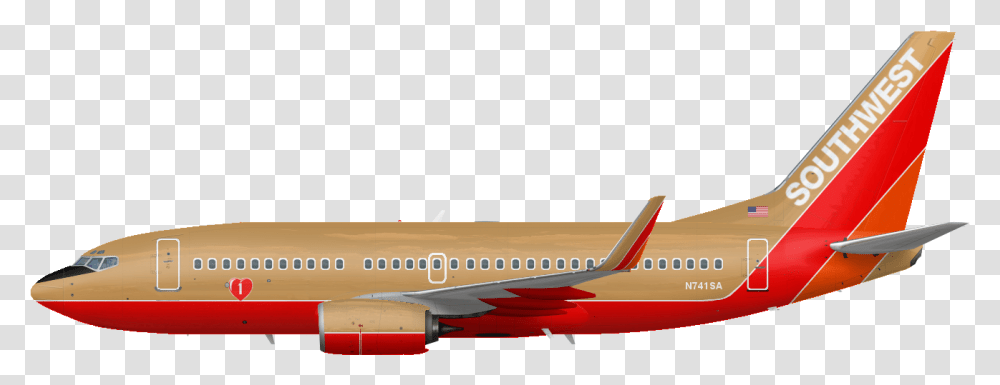 Southwest Airlines Boeing 737 Southwest Airlines Desert Gold, Airplane, Aircraft, Vehicle, Transportation Transparent Png