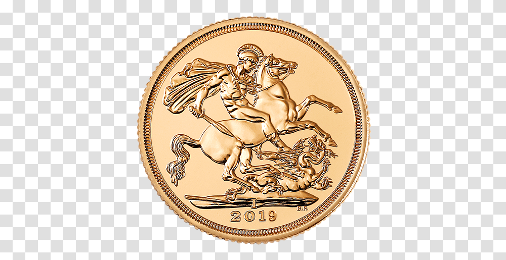 Sovereign Mmtc Pamp Rahmi Mzesi, Coin, Money, Horse, Mammal Transparent Png