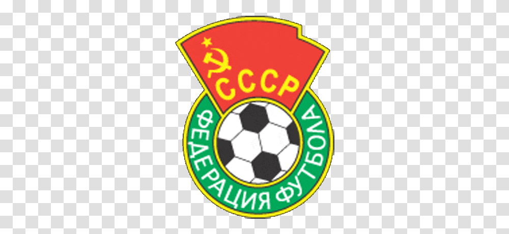 Soviet Flag With Soccer Ball And Soviet Union Football Team, Team Sport, Sports, Logo, Symbol Transparent Png