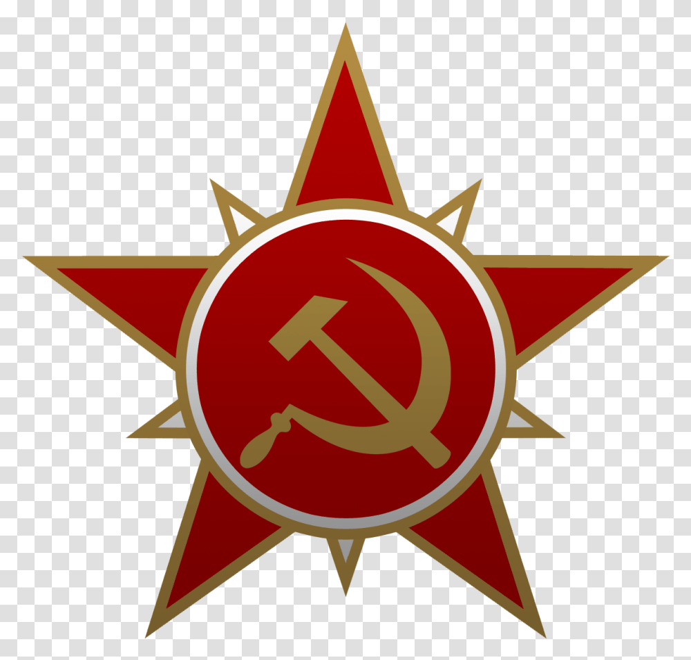 Soviet Union Logo High Sickle And Hammer, Symbol, Star Symbol Transparent Png